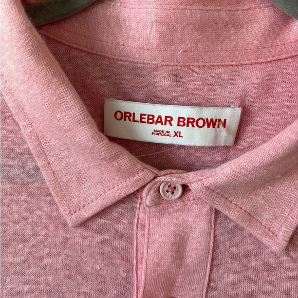 Orlebar Brown Men's Sebastian Linen Polo Shirt - Picture 5 of 9